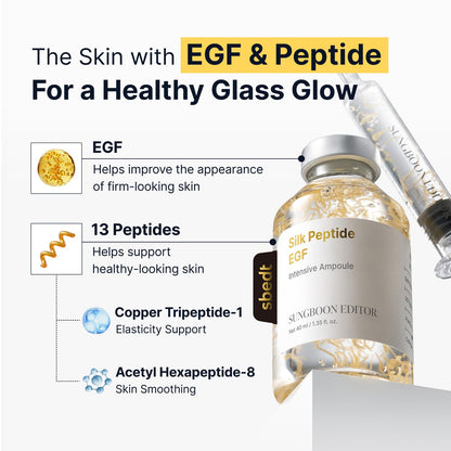 SUNGBOON EDITOR Deep Collagen Silk Peptide EGF Ampoule, 1.35 fl oz - view 4