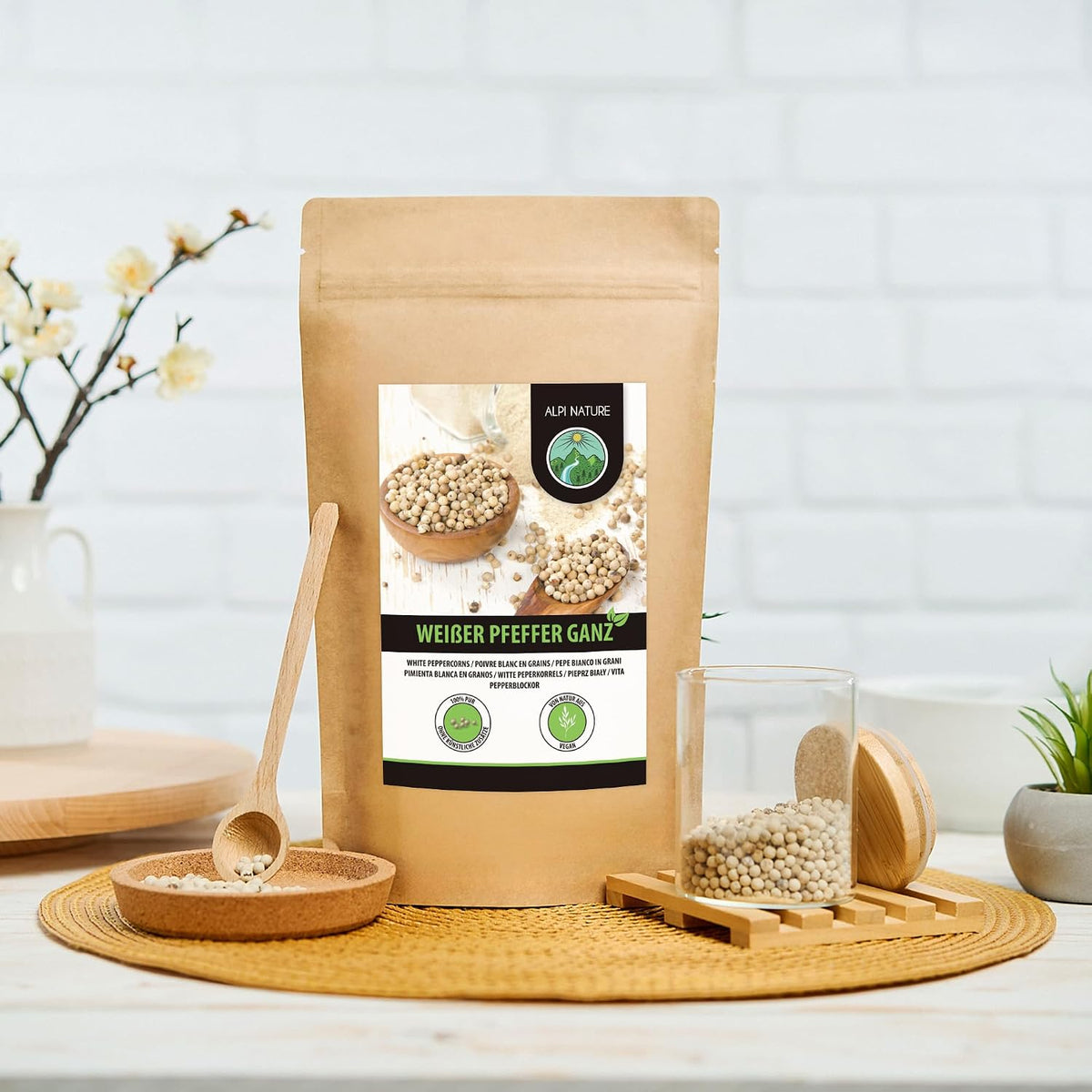 Alpi Nature White Peppercorns Whole 250 g - view 5
