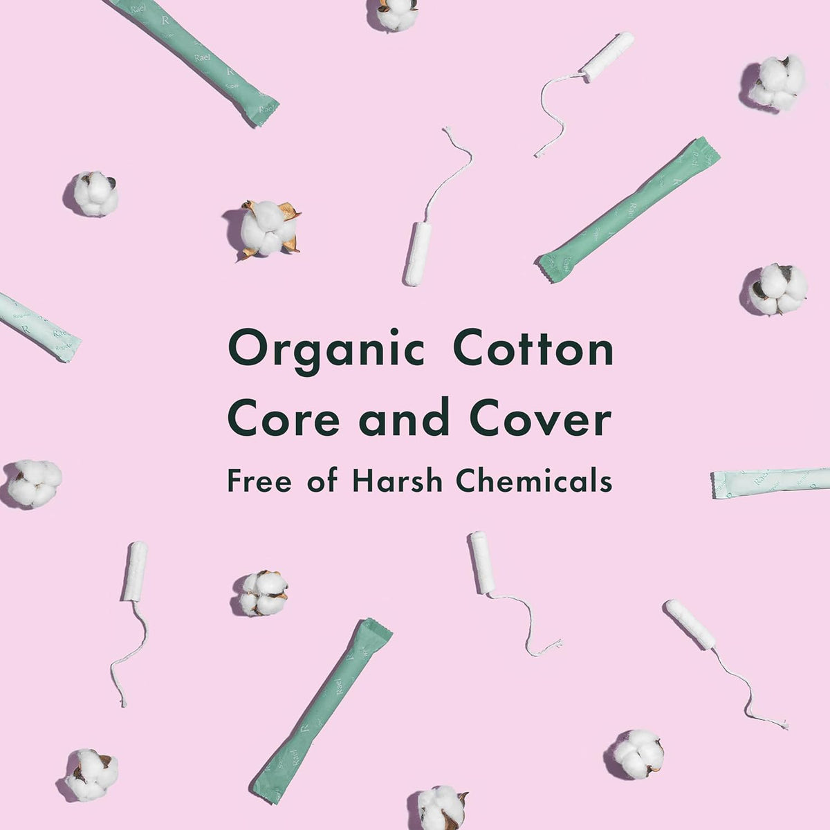 Rael Organic Cotton Cardboard Applicator Tampons, 36 Count - view 5