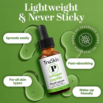 TruSkin Peptide Face Serum with Tripeptide-29 & Ceramides, 30 ml (1 fl oz) - view 5