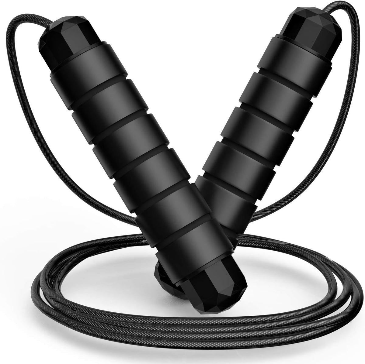 Loocio Tangle-Free Speed Jump Rope with Ball Bearings, Adjustable