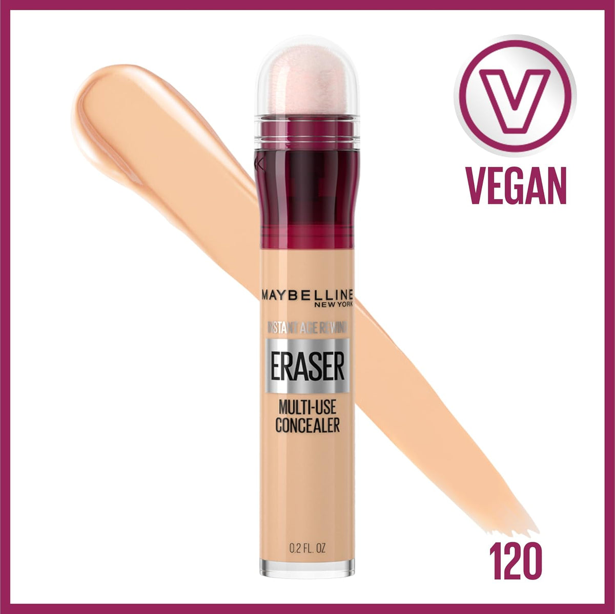 Maybelline Instant Age Rewind Eraser Dark Circles Concealer, Shade 120 — alternate product view