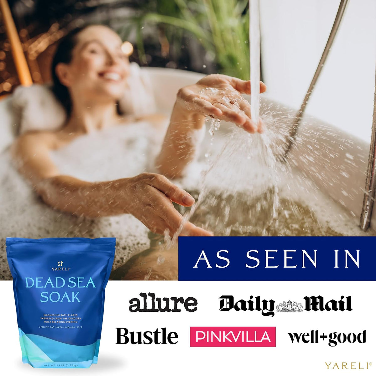 Yareli Dead Sea Magnesium Flakes Bath Soak, 15 lb - view 3