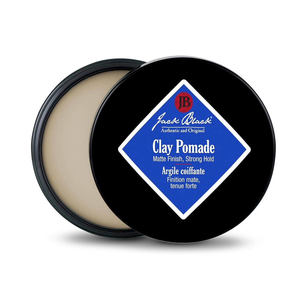 Jack Black Clay Pomade for Men, Matte Finish, Strong Hold 2.75 oz