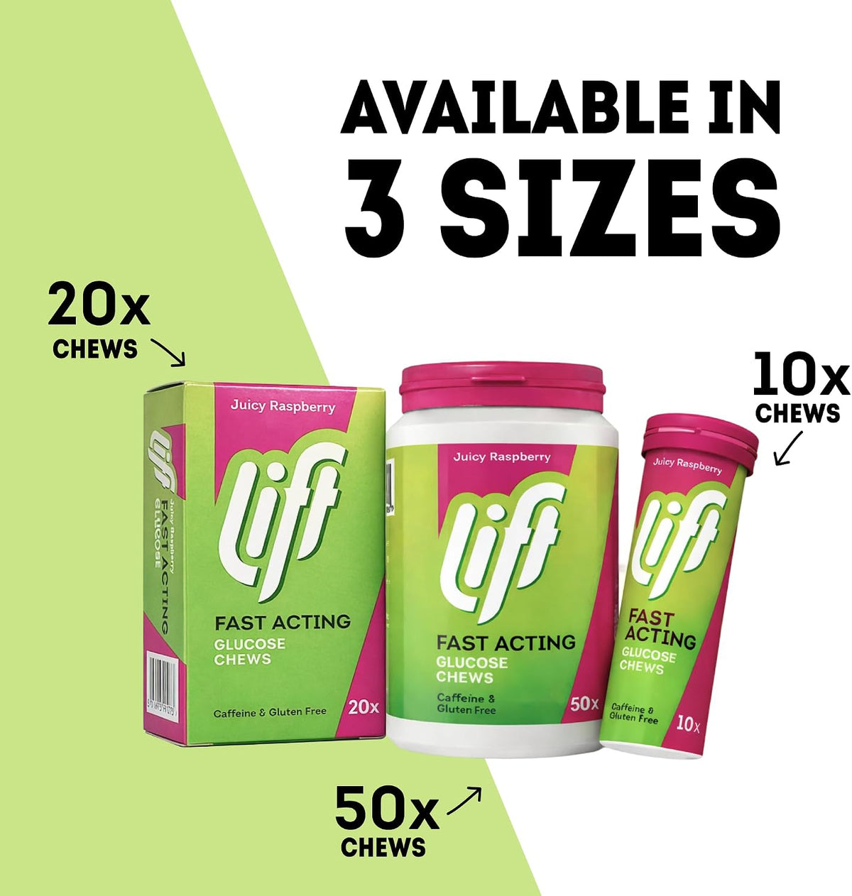Lift Glucose Chewable Tablets, Raspberry, 10 Count, Pack of 12 - view 6