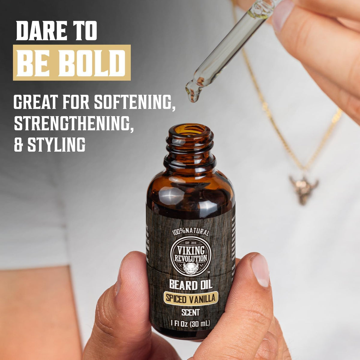 Viking Revolution Beard Oil, Spiced Vanilla, 1 fl oz (30 ml) - view 2