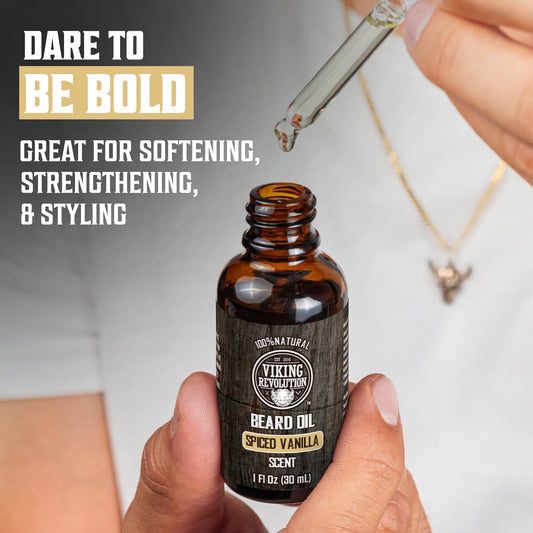 Viking Revolution Beard Oil, Spiced Vanilla, 1 fl oz (30 ml) - view 2