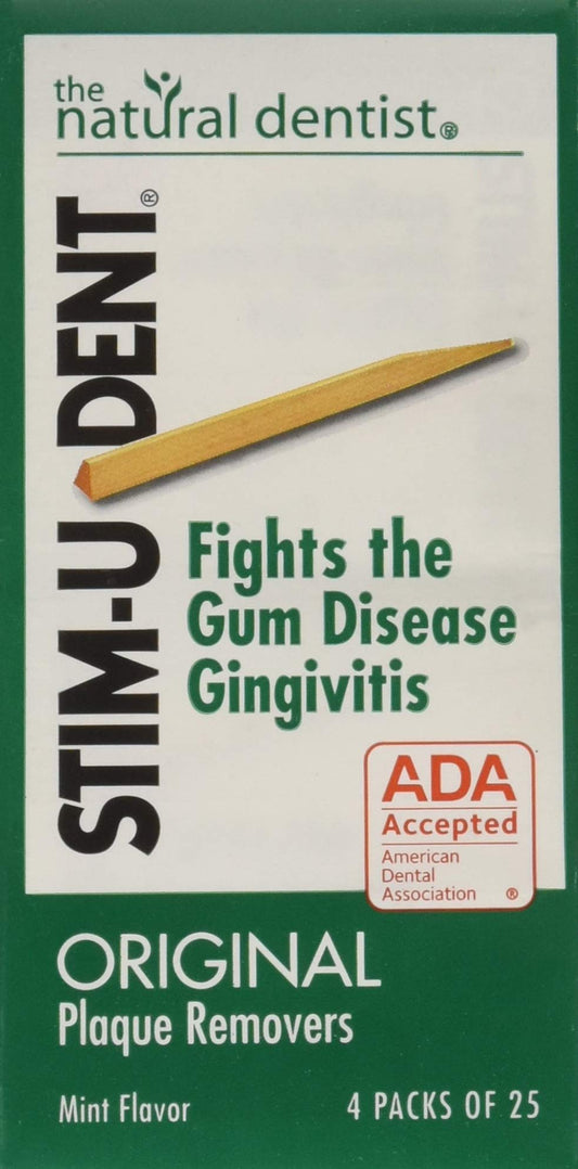 Stim-U-Dent Original Plaque Removers, Mint, 100 Count