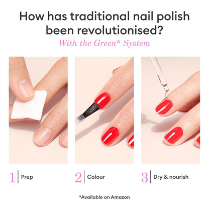 Manucurist Green Natural Nail Polish, Grenat Maroon Red - view 5