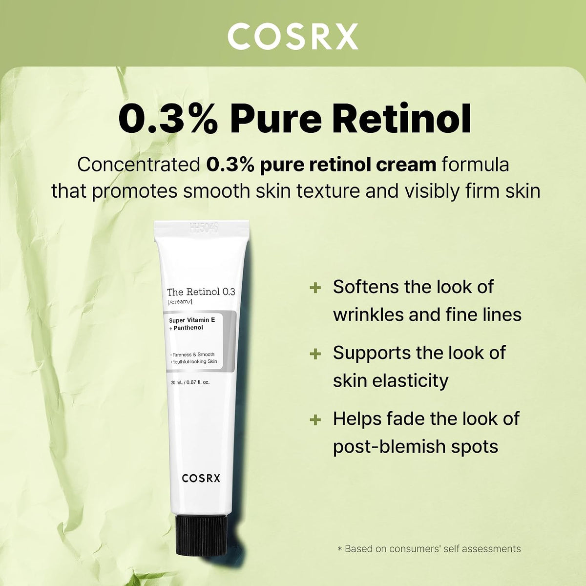 COSRX The Retinol 0.3 Cream 20 ml (0.7 fl oz) — alternate product view