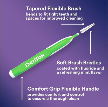 DenTek Easy Brush Interdental Cleaners Extra Tight Flexible, 16 Count, Pack of 6 - view 4