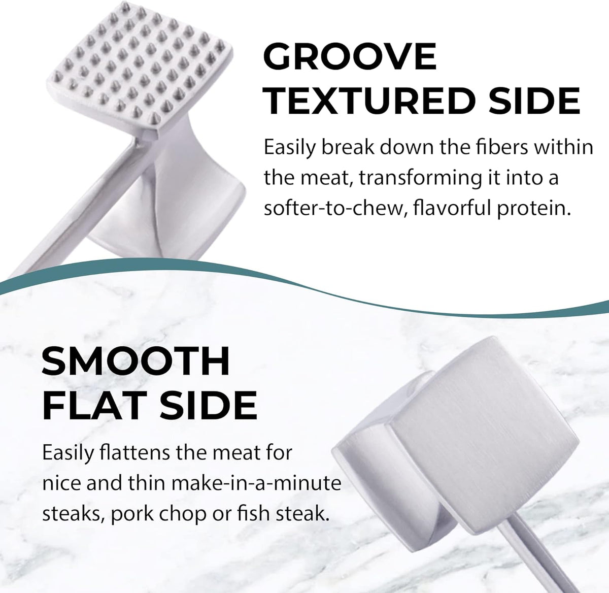 KITEXPERT Dual-Sided Meat Tenderizer Hammer - view 3