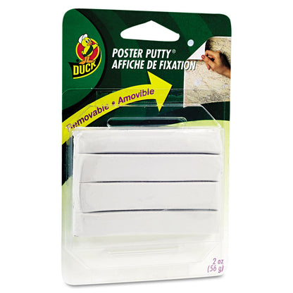 Duck Reusable Removable Poster Putty, 2 oz, White