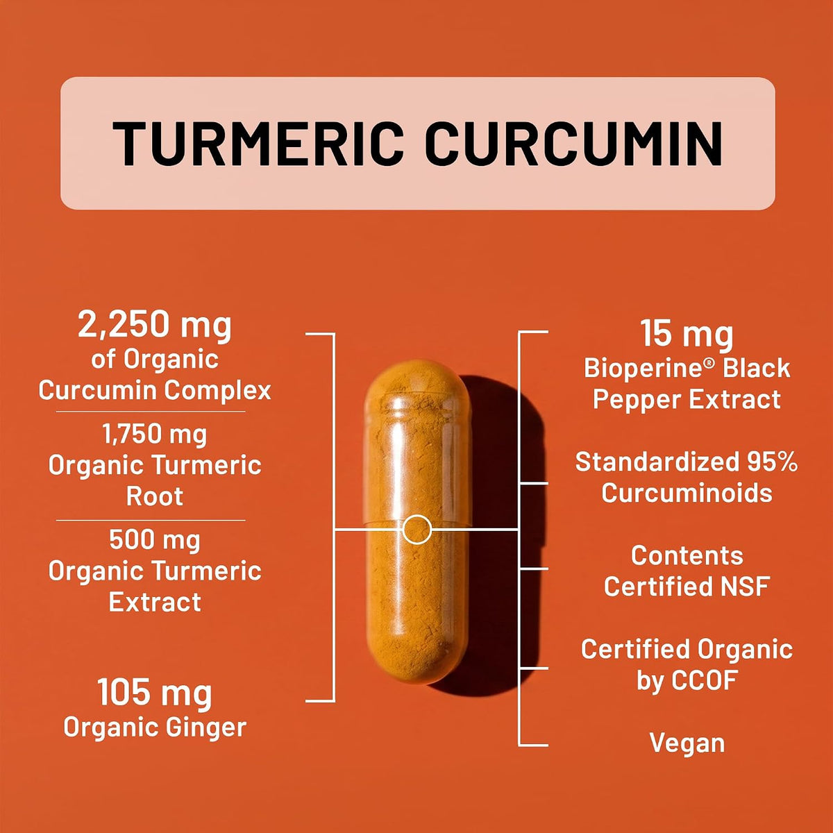 NatureWise Turmeric Curcumin 2250 mg with BioPerine, 180 Capsules - view 3