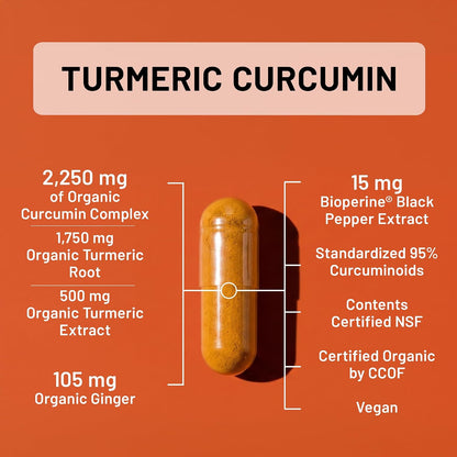 NatureWise Turmeric Curcumin 2250 mg with BioPerine, 180 Capsules - view 3