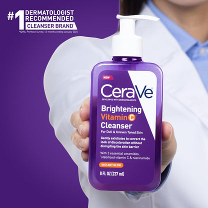 CeraVe Brightening Vitamin C Facial Cleanser with Niacinamide 8 oz - view 5
