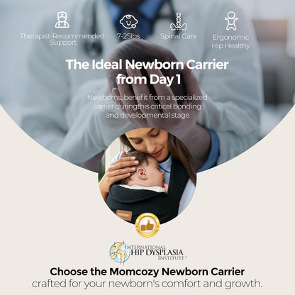 Momcozy WeeSnug Newborn Baby Carrier, 7-25 lbs - view 2