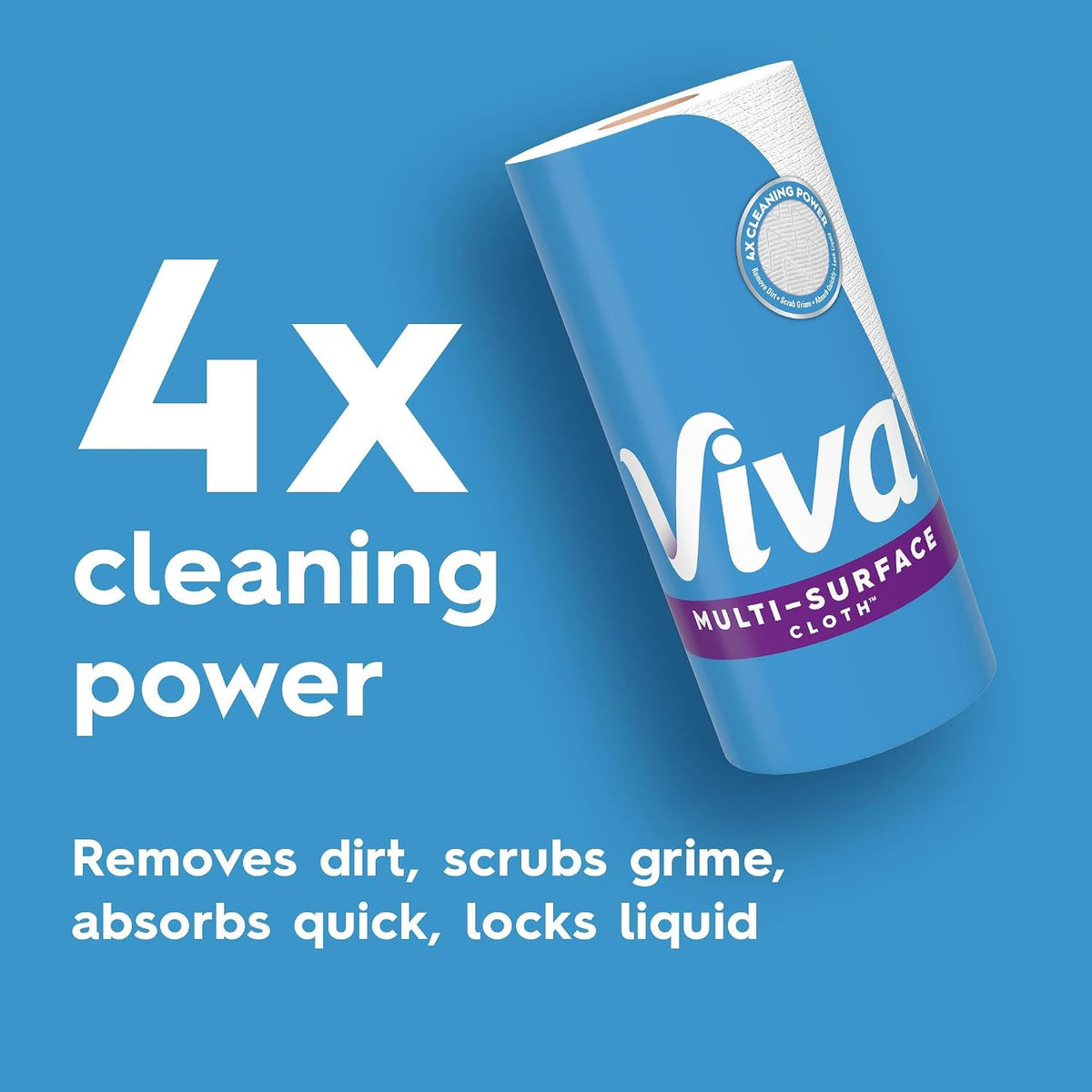Viva Multi-Surface Cloth Paper Towels, 12 Triple Rolls - view 3
