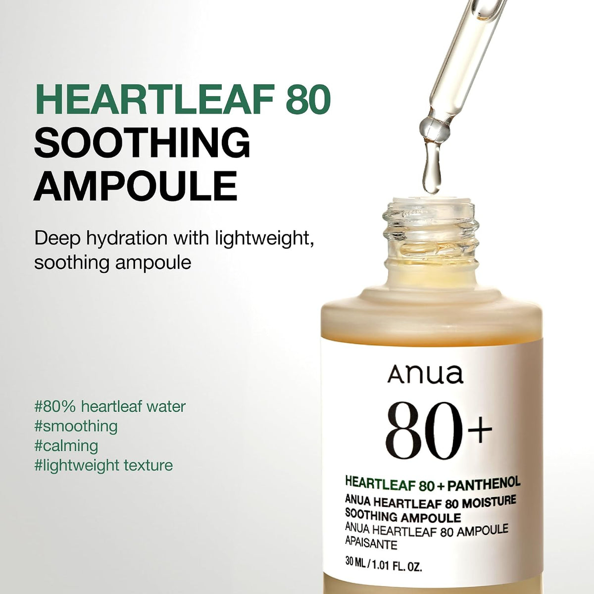 Anua Heartleaf 80 Soothing Ampoule Facial Serum 30ml - view 3
