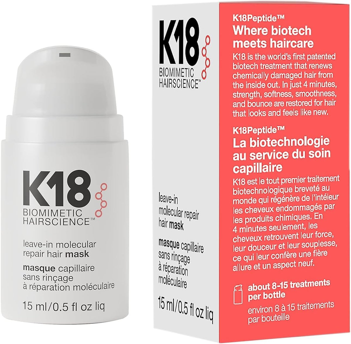 K18 Leave-In Molecular Repair Hair Mask — product view
