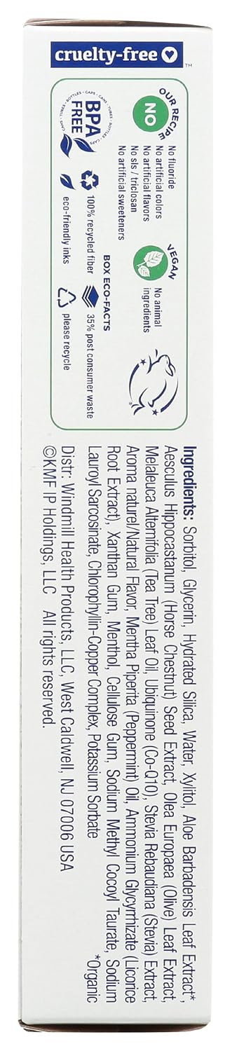 Kiss My Face Triple Action Fluoride-Free Gel Toothpaste Peppermint 4.5 oz - view 6