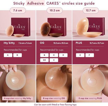 CAKES Body Silicone Nipple Covers, Honey, OG Size (B-DD) - view 5