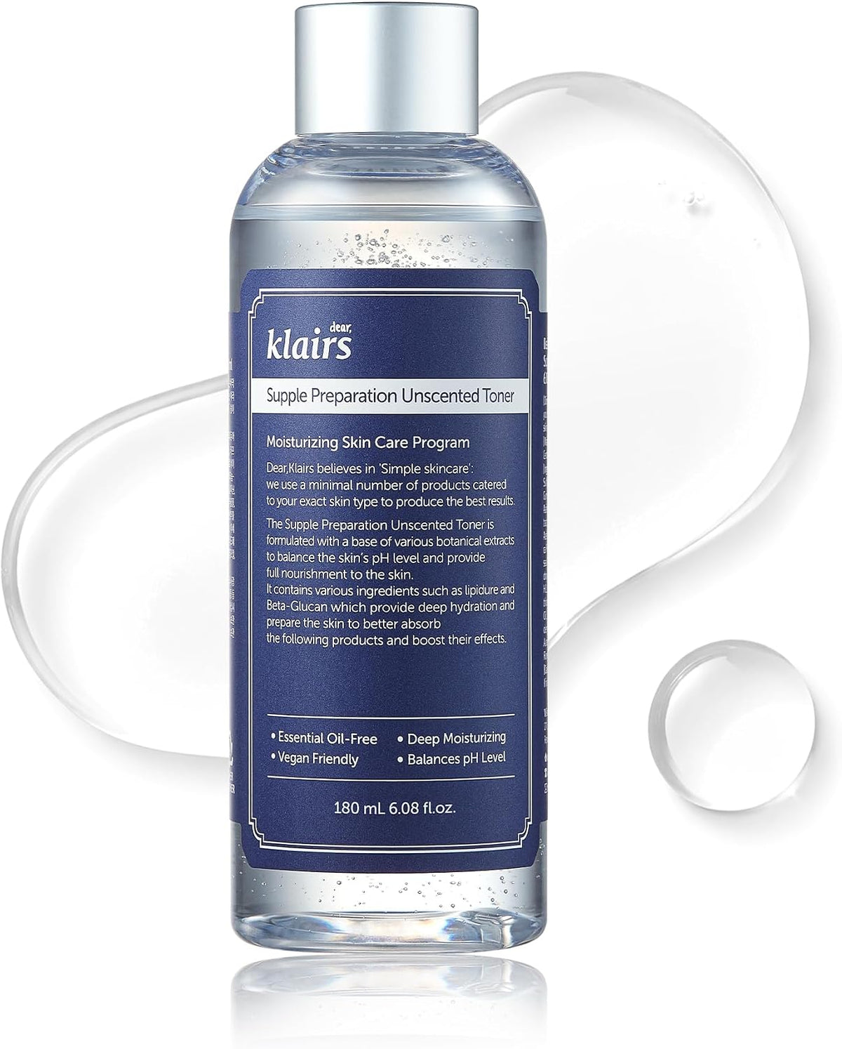 Dear Klairs Supple Preparation Unscented Toner 6.08 fl oz