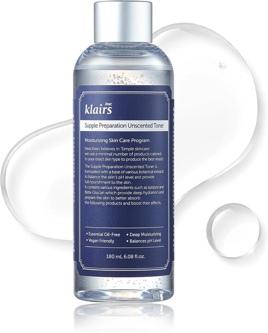 Dear Klairs Supple Preparation Unscented Toner 6.08 fl oz