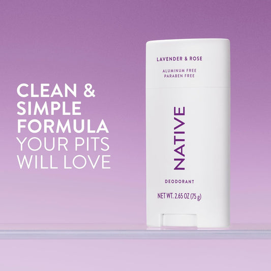 Native Aluminium-Free Deodorant Stick, Lavender & Rose Scent - view 2