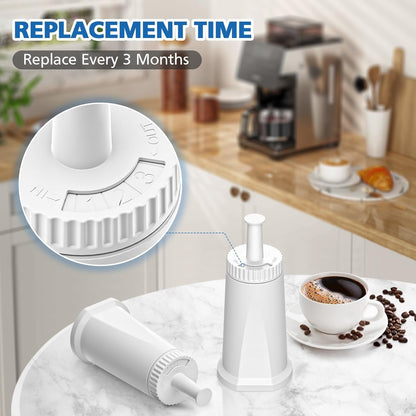 isinlive Water Filter Replacement for Breville Espresso Machines, 4 Pack - view 6