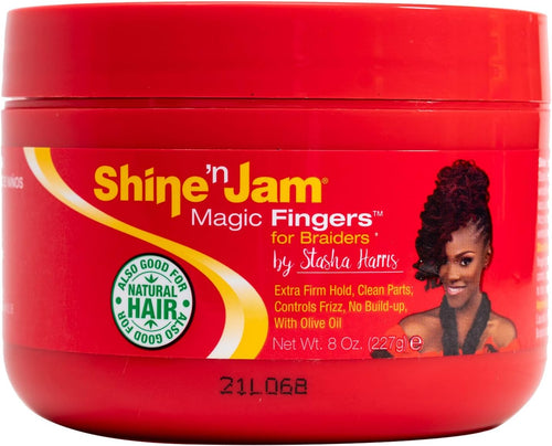Ampro Shine-n-Jam Magic Fingers Gel for Braids 8 oz
