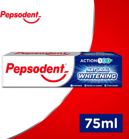 Pepsodent Natural Whitening Toothpaste with Fluoride & Calcium, 75 ml - view 3