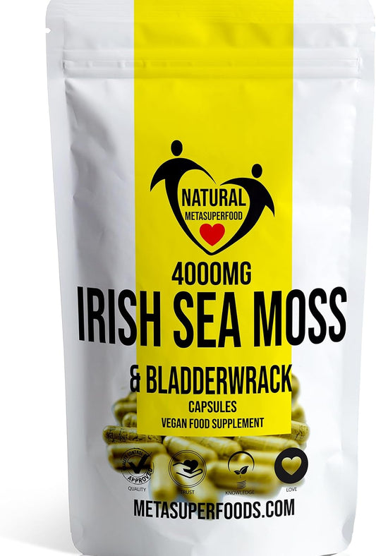 MetaSuperfoods Sea Moss and Bladderwrack Capsules 4000mg, 60 Count