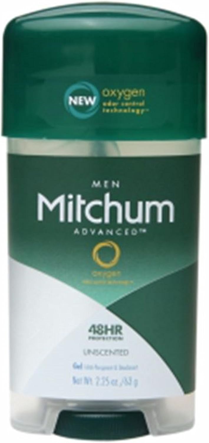 Mitchum Power Gel Anti-Perspirant & Deodorant, Unscented, 63 g (Pack of 6)