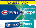 Crest Complete Whitening + Scope Toothpaste Minty Fresh 153 g (5.4 oz), Pack of 3