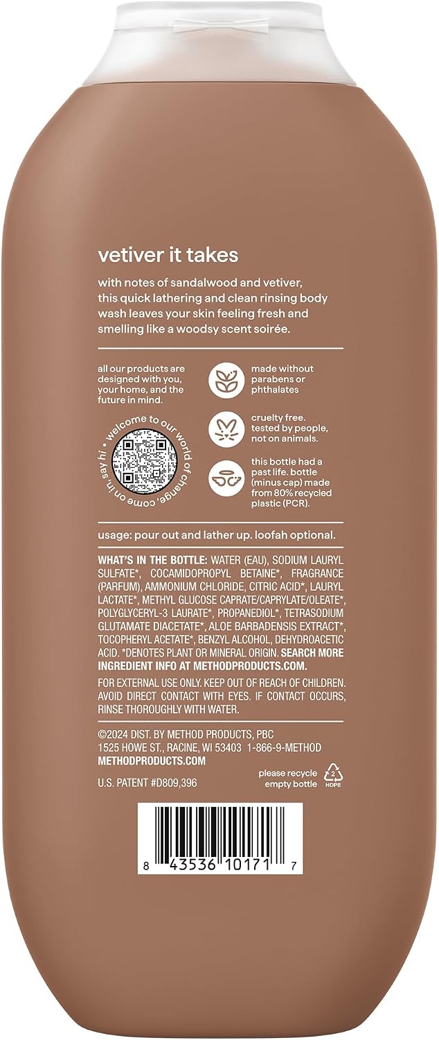 Method Men Body Wash Sandalwood + Vetiver 18 fl oz - view 2
