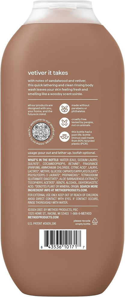 Method Men Body Wash Sandalwood + Vetiver 18 fl oz - view 2