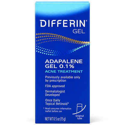 Differin Adapalene Gel 0.1% Acne Treatment 0.5 oz
