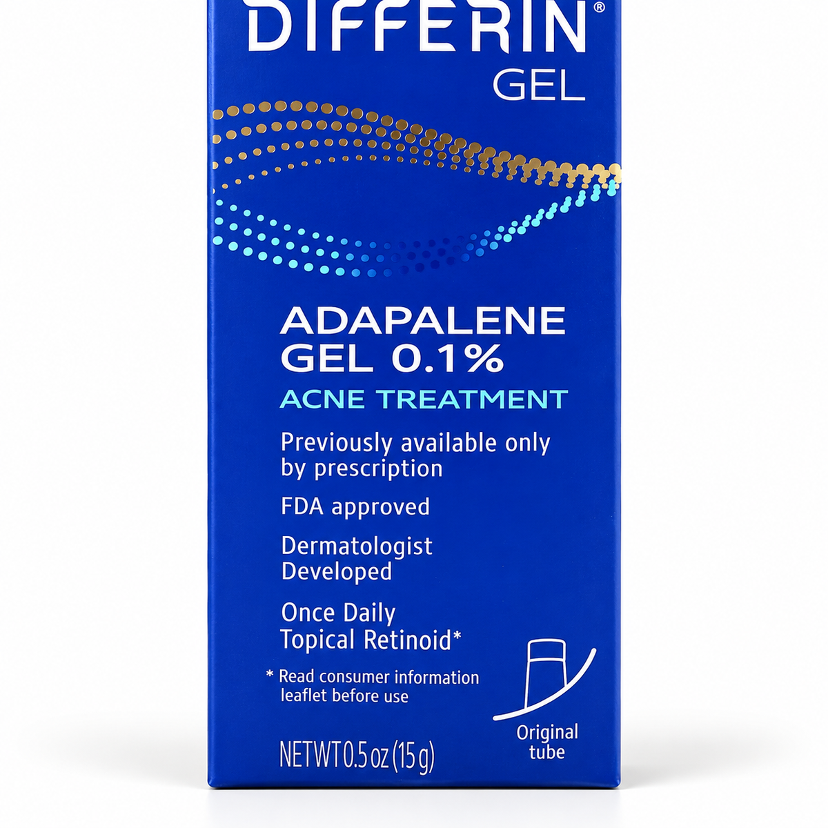 Differin Adapalene Gel 0.1% Acne Treatment 0.5 oz