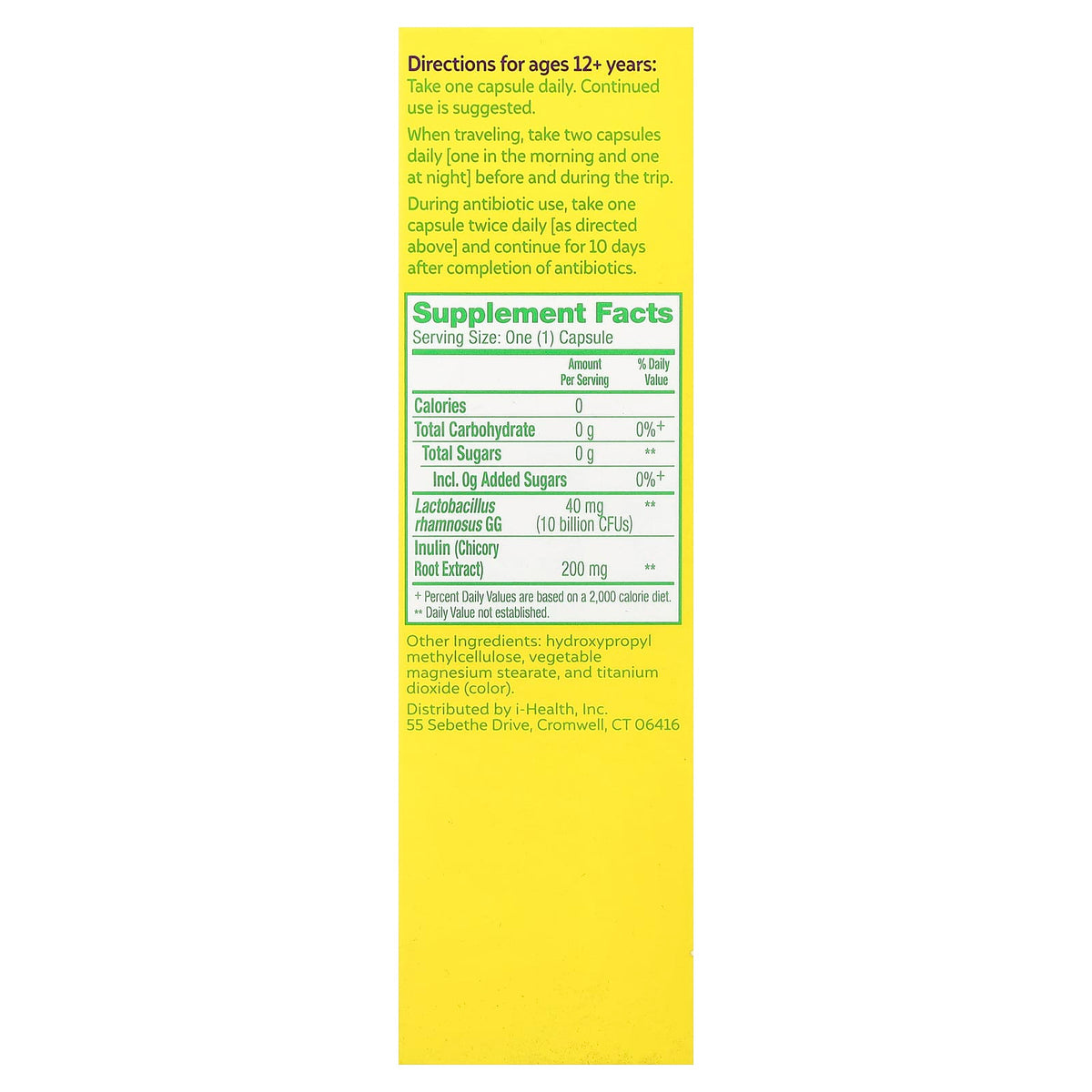 Culturelle Digestive Daily Probiotic 50 Once Daily Vegetarian Capsules - view 2