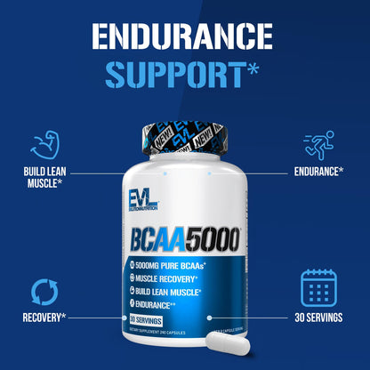EVLution Nutrition BCAA5000, 240 Capsules - view 4