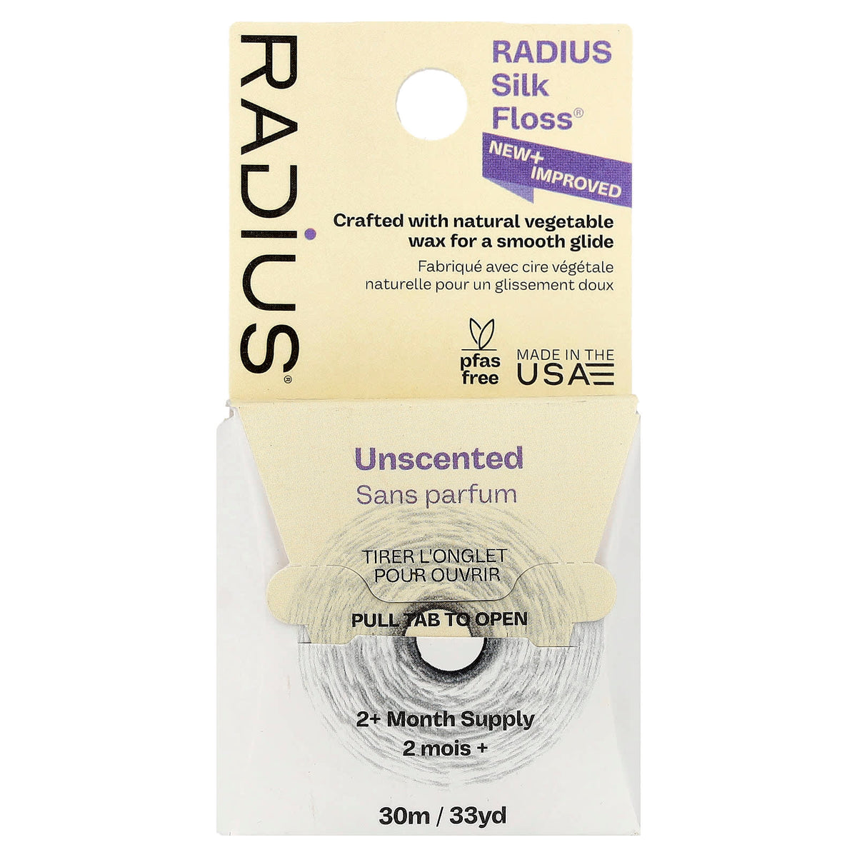 RADIUS Silk Floss, Unscented, 30 m (33 yd)