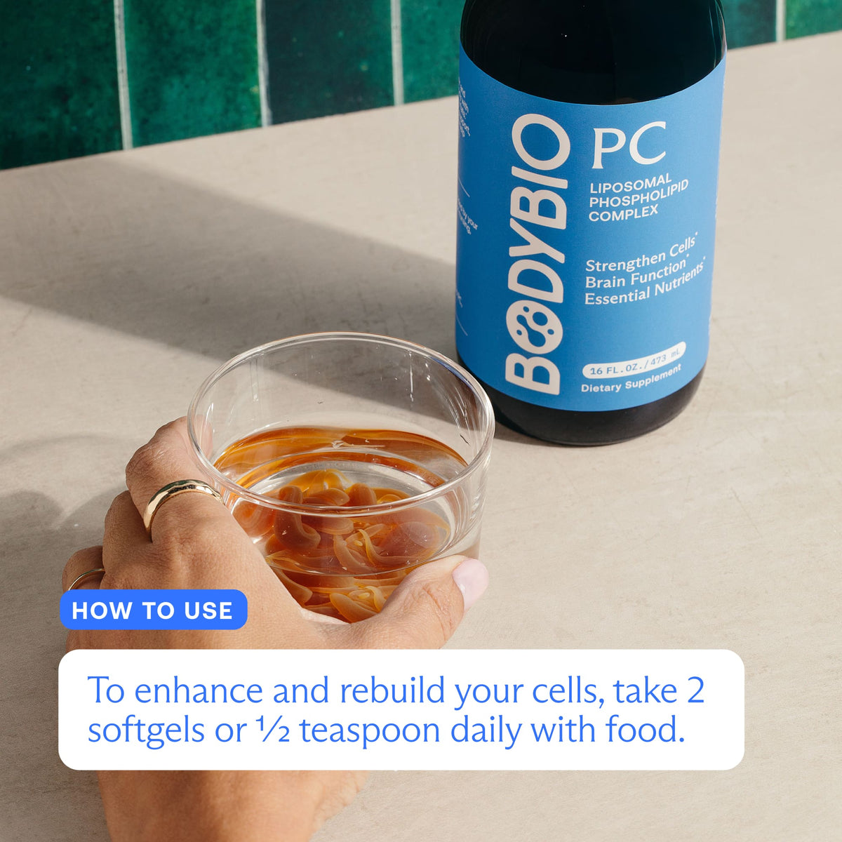 BodyBio PC Liposomal Phospholipid Complex, 118 ml (4 fl oz) - view 5