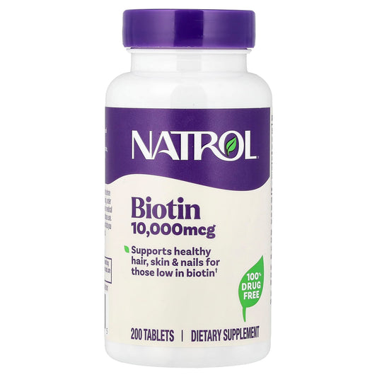 Natrol Biotin 10,000 mcg, 200 Tablets