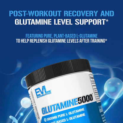 EVLution Nutrition Glutamine5000, Unflavoured, 300 g (10.58 oz) - view 4