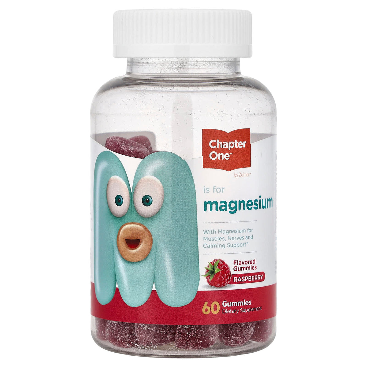Zahler Chapter One Magnesium Gummies, Raspberry, 60 Gummies — product view