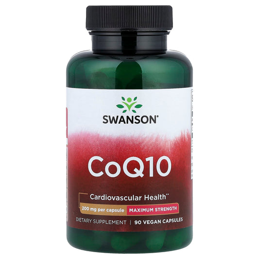 Swanson Vitamins CoQ10, 200 mg, 90 Vegan Capsules