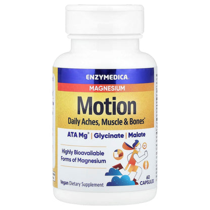Enzymedica Magnesium Motion, 60 Capsules (350 mg per Capsule) - view 3