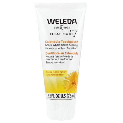 Weleda Oral Care Calendula Toothpaste, Gentle Fennel, 75 ml