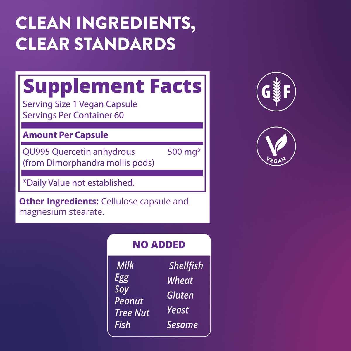 MRM Nutrition Quercetin, 60 Vegan Capsules (500 mg per Capsule) - view 3